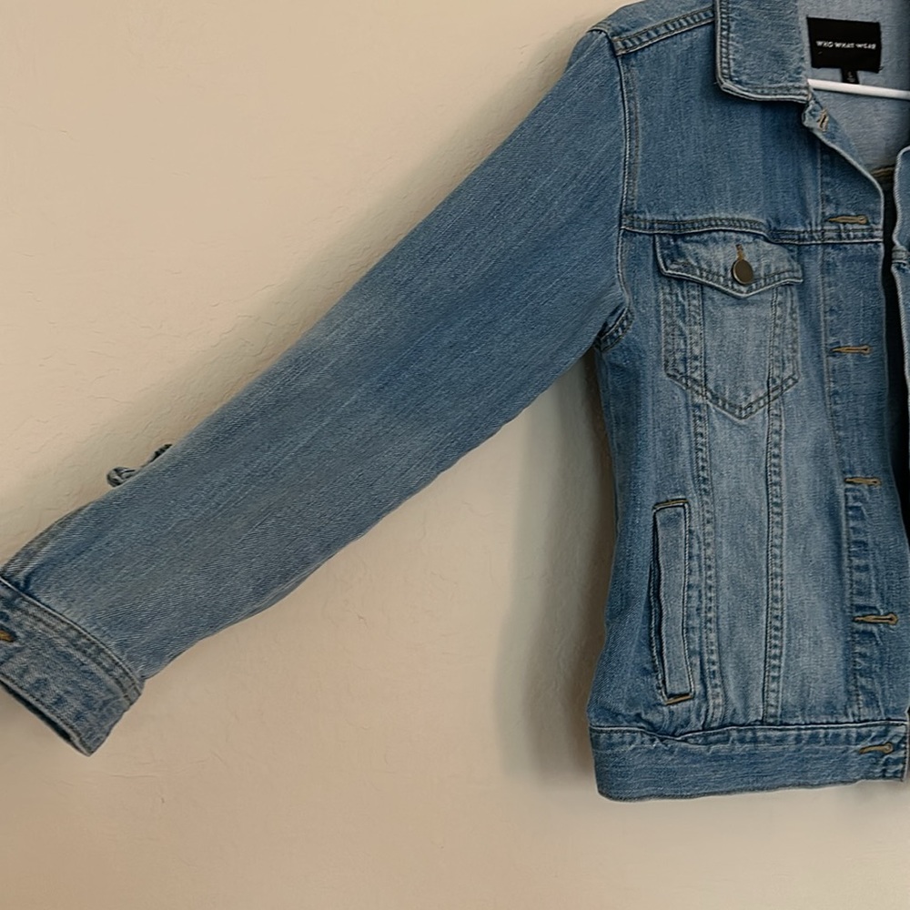 Ruffle Jean jacket - Picture 3 of 4